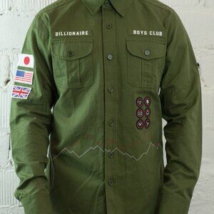 NWOT Billionaire Boys Club Scout LS Woven Shirt Size Small